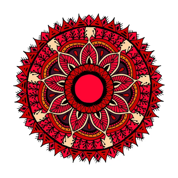 Mandala háttér vektor virág — Stock Vector