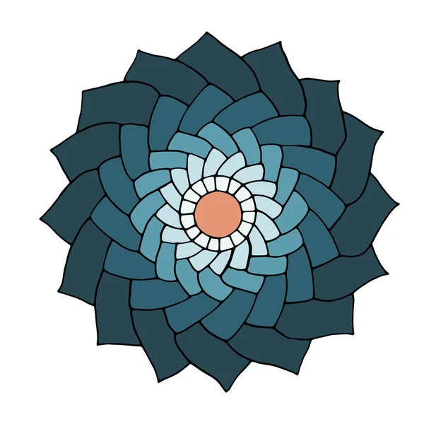 Blume Mandala Hintergrund in Vektor — Stockvektor