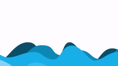 Beyaz arkaplan ile mavi dalgalar