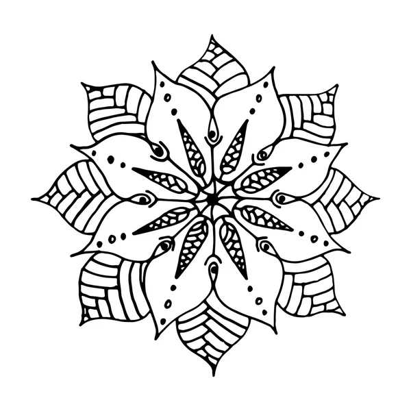 Mandala de flor — Vector de stock