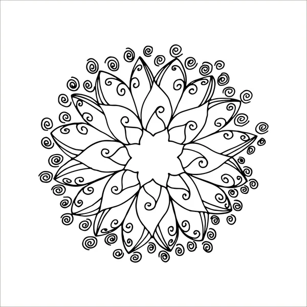 Flower mandala — Stock Vector