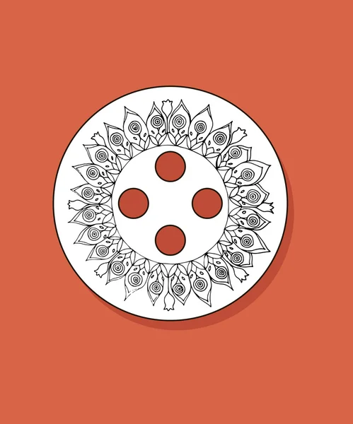 Flor de Mandala — Archivo Imágenes Vectoriales