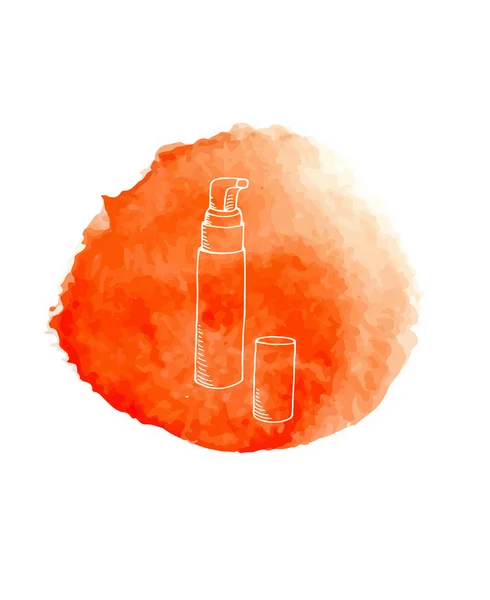 Cosméticos doodle — Vector de stock