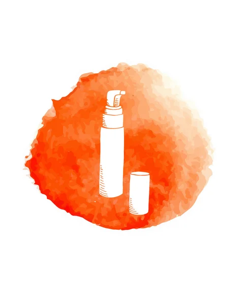 Cosméticos doodle — Vector de stock