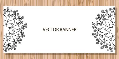 Vektör afiş ile çiçek mandala