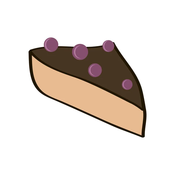Чорничний пиріг — стоковий вектор
