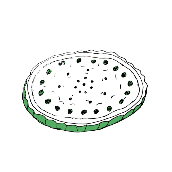 Tarte aux myrtilles — Image vectorielle