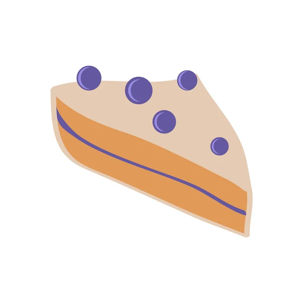 Tarte aux myrtilles — Image vectorielle