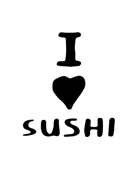 Sushi doodle — Image vectorielle