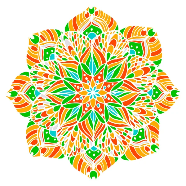 Blumen-Mandala — Stockvektor