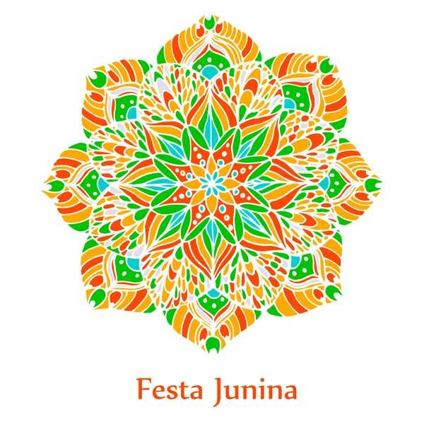 Mandala de fleurs — Image vectorielle