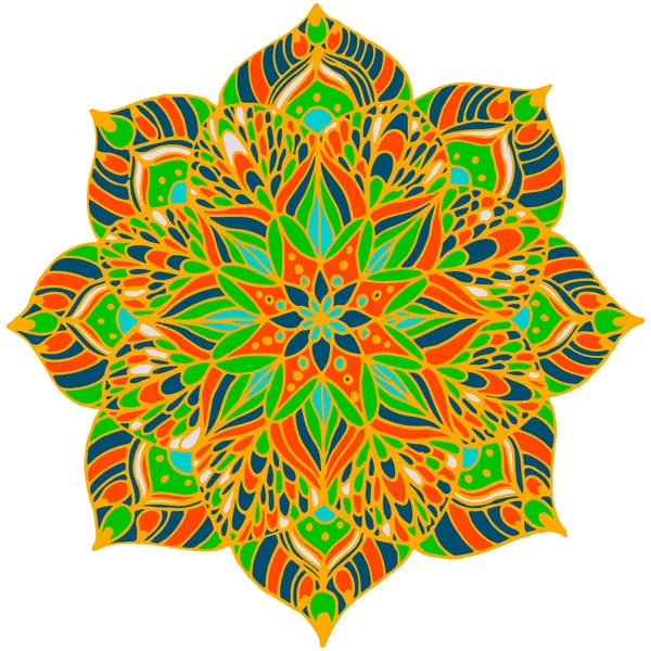Hintergrund mit arabischem Mandala — Stockvektor