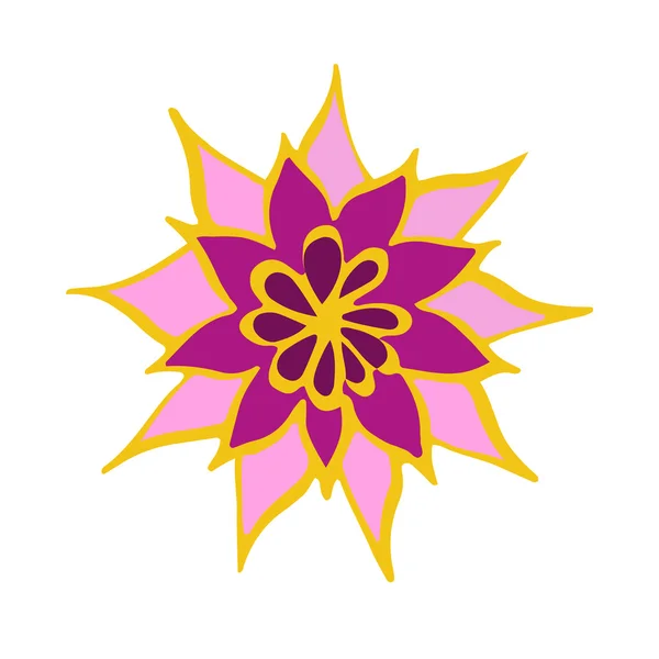 Mandala de flor — Vector de stock
