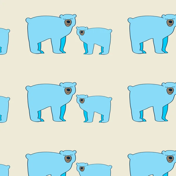 Pattern with polar bear — Stock Illustration Pattern with polar bear Royalty Free Stock Vectors