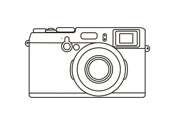 Caméra ligne — Image vectorielle