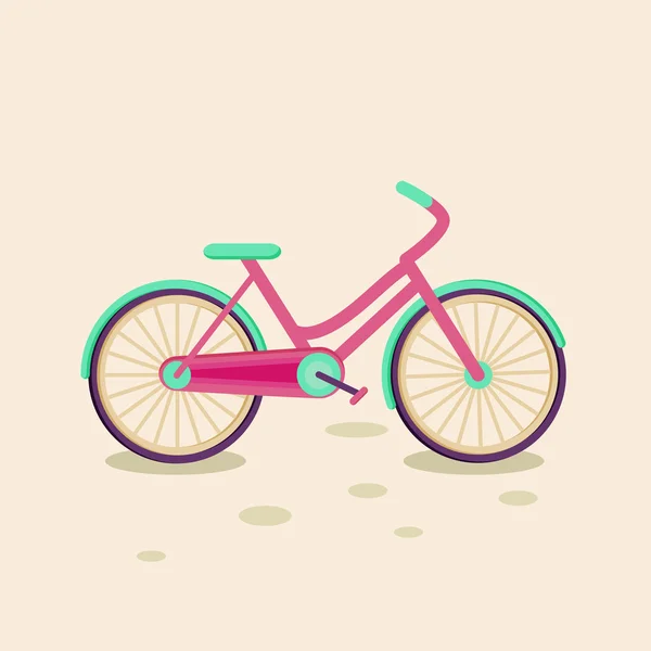 Bicicleta romântica —  Vetores de Stock