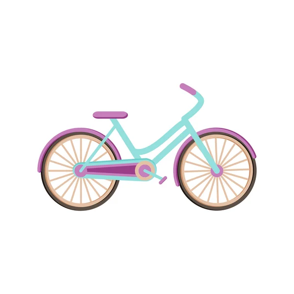 Bicicleta romântica — Vetor de Stock