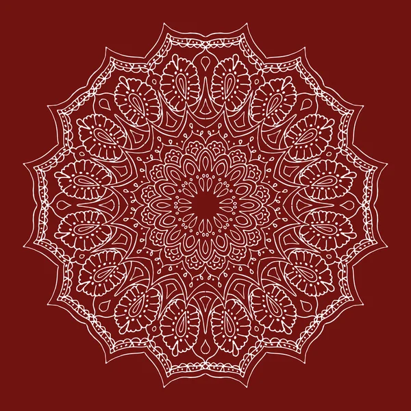 Mandala fiore — Vettoriale Stock