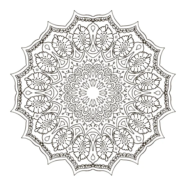 Mandala květinová — Stockový vektor