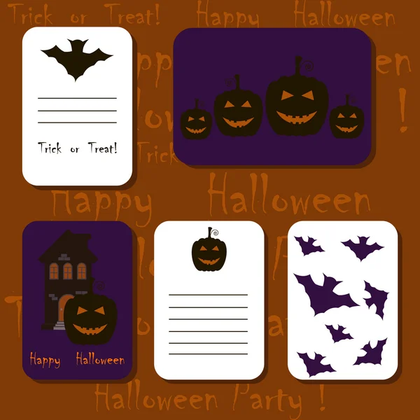 HalloweenCARDS1 — Stock Vector