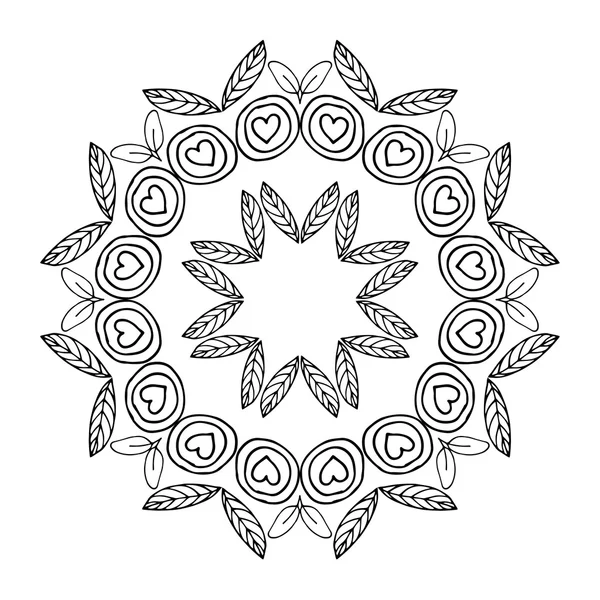 Design mandala fleur — Image vectorielle