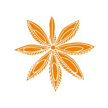 Çiçek mandala vektör