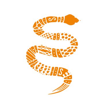 Doodle yılan vektör