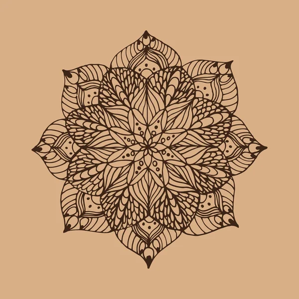 Mandala de flores en vector — Archivo Imágenes Vectoriales