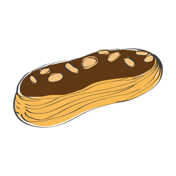 Doodle cookie in vector — Stockvector