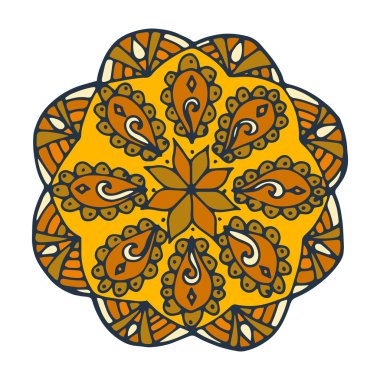 Çiçek mandala vektör