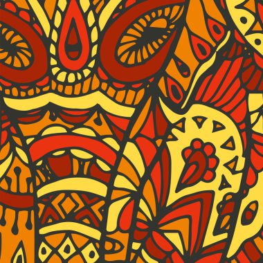 Mandala fil arka plan