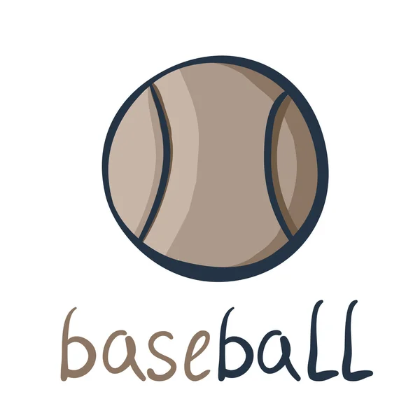 Beyzbol topu vektör — Stok Vektör