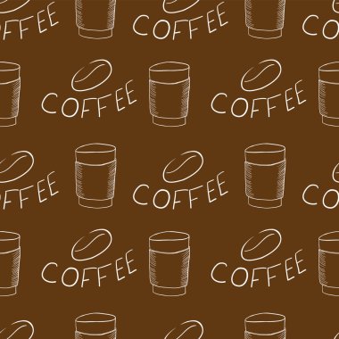 Kahve desen vektör