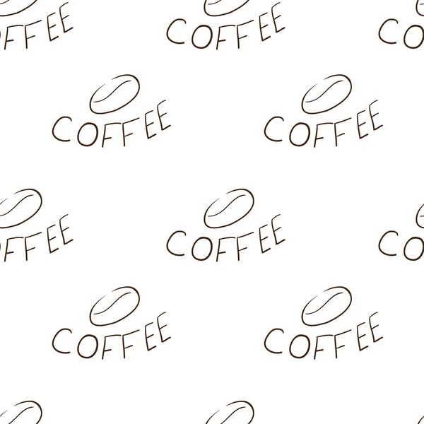 Patrón de café en vector — Archivo Imágenes Vectoriales