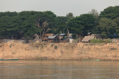 Myanmar Irrawaddy nehire nehir manzara