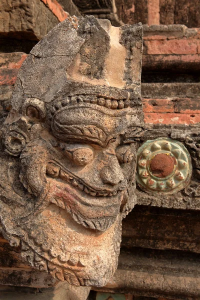 Decorações em templos em Bagan Myanmar — Fotografia de Stock