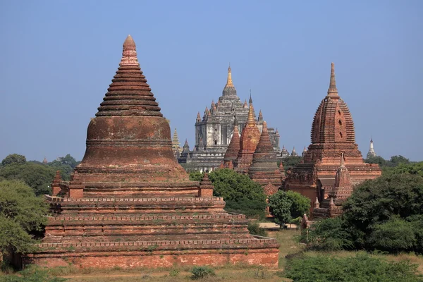 Os templos de bagan em Mianmar — Fotografia de Stock