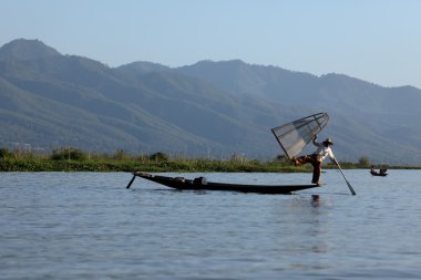 Bacak rowers Inle Gölü Myanmar