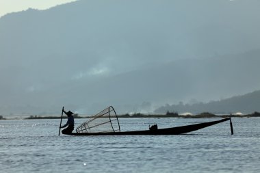Bacak rowers Inle Gölü Myanmar