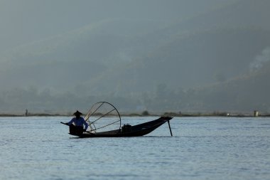 Bacak rowers Inle Gölü Myanmar
