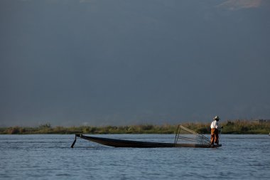 Bacak rowers Inle Gölü Myanmar