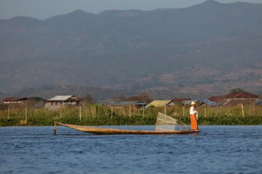 Bacak rowers Inle Gölü Myanmar