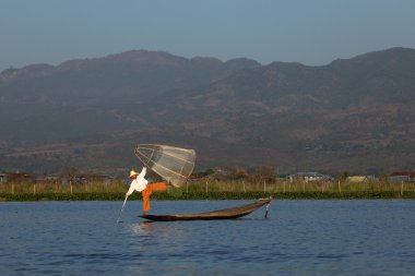 Bacak rowers Inle Gölü Myanmar