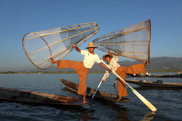 Bacak rowers Inle Gölü Myanmar