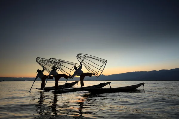 Bacak rowers Inle Gölü Myanmar
