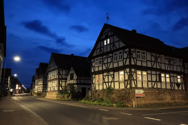 Casas históricas de meia-madeira na Alemanha — Fotografia de Stock