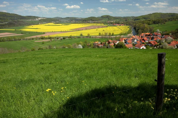 Het dal van de Werra in Duitsland — Stockfoto