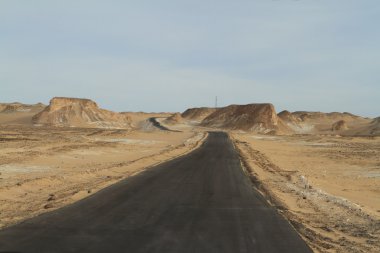 Mısır Sahrası 'ndaki Farafra' daki Beyaz Çöl.