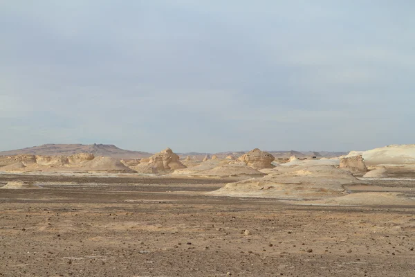 Bílá poušť ve Farafře v egyptské Sahaře — Stock fotografie