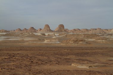 Mısır Sahrası 'ndaki Farafra' daki Beyaz Çöl.